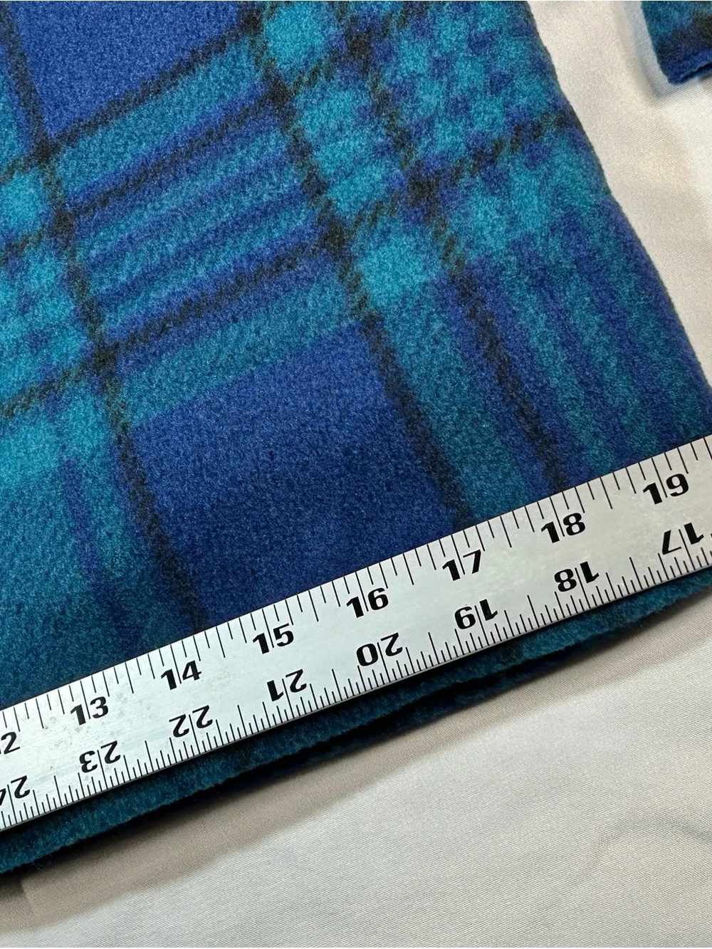 Hurley Blue & Teal Plaid Zip Fleece Jacket